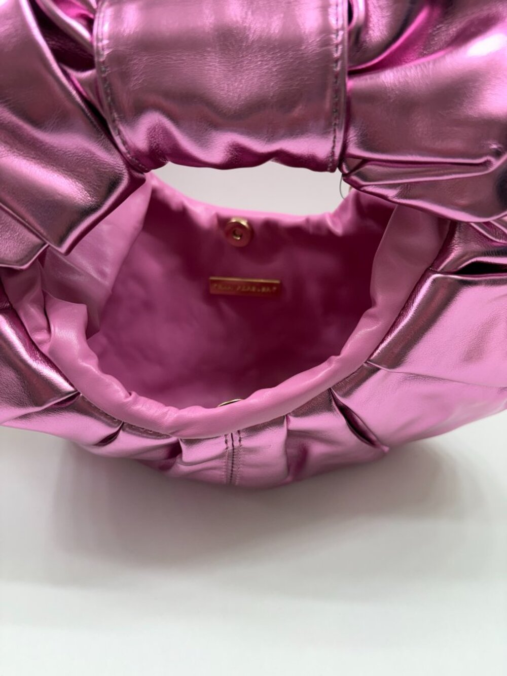 Metallic Puffy Crecsent Half-Moon - Handbag / Purse - Various Colors - NWT - Picture 15 of 16